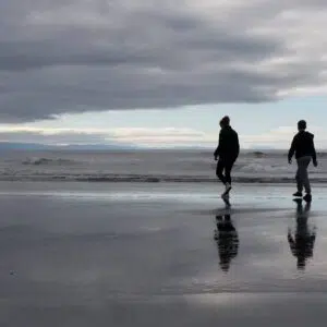 People Walking at Beach