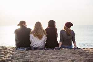 People on beach