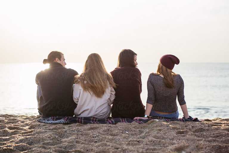 People on beach