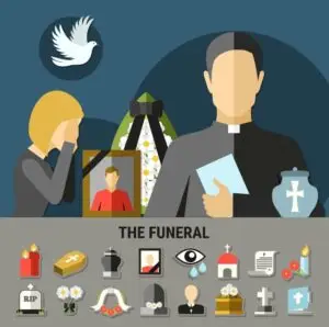 the funeral